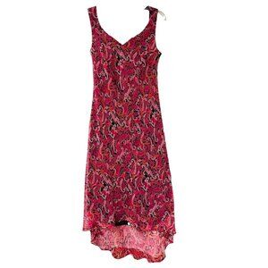 Believe Womens 6 Chiffon Slip Dress WhimsiGoth Sleeveless Midi Vintage Vamp Y2K‎